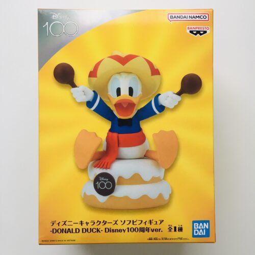 ドナルドダック ディズニー キャラクターズ ソフビ フィギュア 100周年 ver. DONALD DUCK Disney Figure